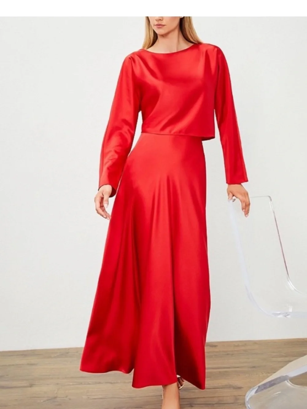ANTONIO MELANI satin skirt